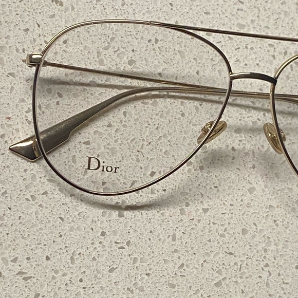 NWOT Dior Gold Aviator Glases - Picture 6 of 6
